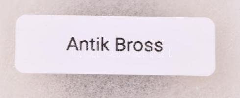 Antik bross, sérüléssel, d: 3 cm