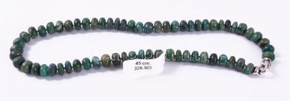Smaragd nyaklánc, 45cm