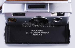 cca 1970 Polaroid SX-70 Alpha 1 fényképezőgép, vállpánttal, jó állapotban