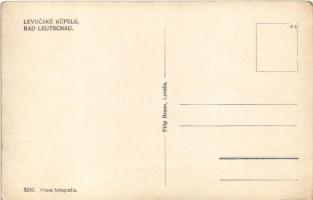 Lőcsefüred, Lőcse-fürdő, Levocské Kúpele (Lőcse, Levoca); Fürdőház. Filip Braun kiadása / spa, bathh...