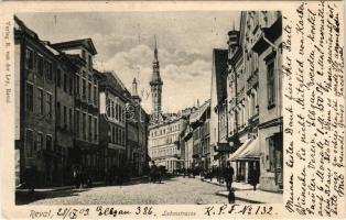 1903 Tallinn, Reval; Lehmstrasse / street view, shops. Verlag R. von der Ley (EK)