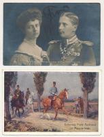 2 db RÉGI motívum képeslap: Erzherzog Franz Ferdinand im Manöverfelde, Prinz Eitel Friedrich und seine Braut Herzogin Sophie Charlotte / 2 pre-1945 motive postcards: Prince Franz Ferdinand, Prince Eitel Friedrich