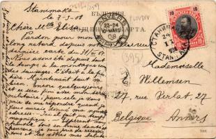 1908 Plovdiv, Philippople, Philippopolis; square, market, shops (EK)