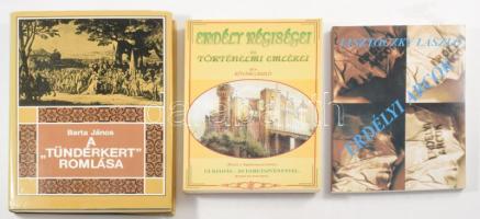 3 db - Lisztóczky László: Erdélyi arcok. + Kővári László: Erdély régiségei és történelmi emlékei. + Barta János: A "Tündérkert" romlása. Kiadói egészvászon és papírkötés, jó állapotban.