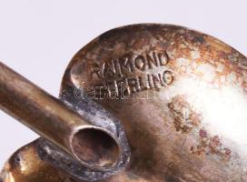 Raimond Sterlng ezüst (Ag) teaszívószál szett, 6 darab, jelzett, h: 19,5 cm, nettó 38g