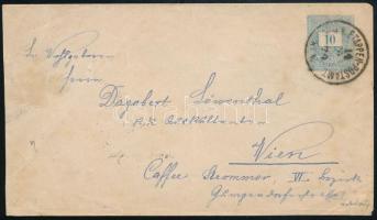 1879.febr.14. Magyar 10kr díjjegyes boríték boszniai katonai postán felhasználva. Nagyon kevés díjjegyes került boszniai felhasználásra, 10kr díjjeggyel pedig rendkívüli ritkaság, ez idáig az egyetlen ismert darab! RRRRR! / Hungarian 10kr PS-cover used in Bosnian military post. Only a few Hungarian PS-covers reported from Bosnia, but this is the only 10kr one, an extreme rarity! RRR! "K.u.K. ETAPPEN-POSTAMT No.V." Certificate: Ferchenbauer