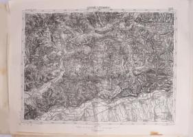 Régi katonai térképek, 9 db, közte több Erdély, jó állapotban