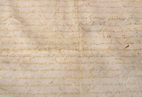 1749 Mária Terézia nevében kiadott kiváltságlevél Gerard Dubois Greylien a belgiumi Namur polgármest...