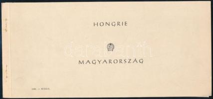 1954 Repülőnap bélyegfüzet (60.000) (40f, 50f saroktörés / folded corner)