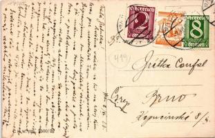 1926 Zu strafen Deine Eitelkeit, macht sich der Krampus schon bereit / Lady with Krampus in the mirr...