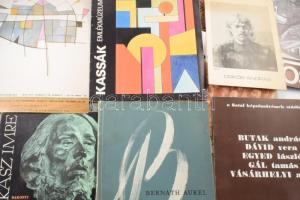 Vegyes kiállítási katalógus tétel (Bernáth Aurél, Kovács Margit, Kassák Emlékmúzeum, Boros Miklós, s...