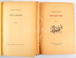 2 db könyv - Fekete István: Tüskevár. Első kiadás! Bp., 1957, Móra. + Fekete István: Téli berek. Első kiadás! Reich Károly rajzaival. Bp., 1959, Móra. Kiadói félvászon kötés, kissé kopottas állapotban.