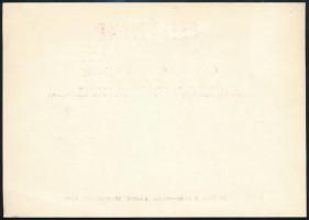 1980 Légrády Sándor emléklap saját kezű aláírásával