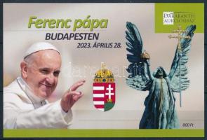 2023 Ferenc pápa Budapesten emlékív sorszám nélkül