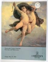 1984 Christie's New York, Nineteenth Century Paintings, Drawings and Watercolors. Kiadói papírkötés, jó állapotban.