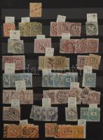 Vegyes magyar tétel a Krajcárosoktól a modernekig, köztük motívum sorok, blokkok is, 16 fekete lapos...