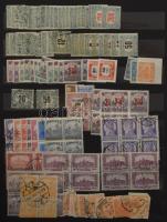 Vegyes magyar tétel a Krajcárosoktól a modernekig, köztük motívum sorok, blokkok is, 16 fekete lapos...