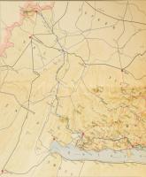 1938 Az országos kék túrajelzés térképe. Tervezte a M. T. Sz. útjelző bizottsága, (Strömpl G. és Bab...