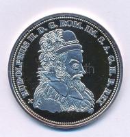 DN "Királyi koronák / 1909. 5K - II. Rudolf" Ag emlékérem (20g/0.999/38,61mm) T:PP pici patina