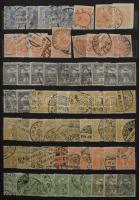 Turul készlet Hírlapbélyegekkel, köztük szép / olvasható bélyegzések, színváltozatok is, 6 lapos, kö...