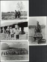 Kis szociofotó tétel, későbbi előhívások, 9 db, 13×18 cm