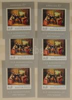 Magyar blokk és kisív tétel többletpéldányokkal a 60-as évekből 12 lapos, A/4-esnél szélesebb berakó...