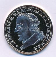 DN "Királyi koronák / 1909. 5K - II. Lipót" Ag emlékérem tanúsítvánnyal (20g/0.999/38,61mm) T:PP kis patina