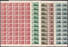 1941 100 db Katona sor javarészt 50-es ívdarabokban (80.000) (néhány bélyeg sérült / some stamps damaged)