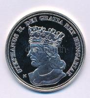 DN "Királyi koronák / 1909. 5K - II. István" Ag emlékérem (20g/0.333/38,61mm) T:PP pici patina