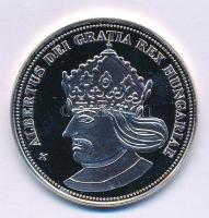 DN "Királyi koronák / 1909. 5K - Albert" Ag emlékérem tanúsítvánnyal (20g/0.333/38,61mm) T:PP pici patina