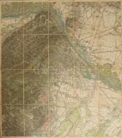 Umgebungkarte von Wien, 1:75 000, kiadja: R. Lechner, vászontérkép, 60×52 cm