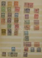 Magyar tétel / többpéldányos készlet sok régi kiadással, 8 lapos, gyenge minőségű rendező berakóban