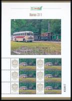 2025 Ikarus 311 6 bélyeges megszemélyesített kisív dísztokban