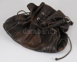 Marhabőr női táska kis kopással. nagy méretű 46x35 cm