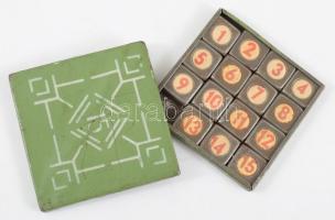 cca 1960/70, Trafikáru 15-ös játék, fémdobozban.