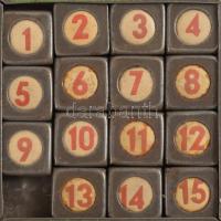 cca 1960/70, Trafikáru 15-ös játék, fémdobozban