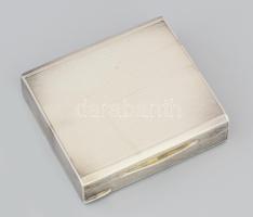 Ezüst (Ag) ékszeres doboz, belül aranyozott felülettel, jelzett, nettó 134g