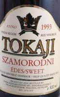 1993 Tokaji Szomorodni, Tokaj Kereskedőház, bontatlan