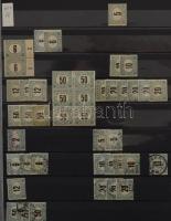 1903-1953 Portó bélyegek készlete 16 lapos A/4 berakó 13 lapján + 1 berakólapon rendezve + 2 pergame...