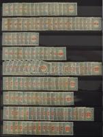 1903-1953 Portó bélyegek készlete 16 lapos A/4 berakó 13 lapján + 1 berakólapon rendezve + 2 pergame...