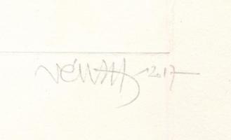 Vén Zoltán (1941-): Dr. Ganésa. Rézmetszet, papír. Jelzett. Művészpéldány EA 5/15 számozással. 24x2 ...