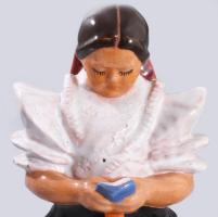 Endrő Margit (1899-1986): Art deco nő. Jelzett, kis kopással, m: 19,5 cm