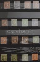 Görögország kb 150 db klasszikus bélyeg közepes berakóban. Válogatott szép anyag!!