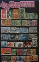 Vegyes európai, tengerentúl bélyegek sok sorral, postatisztákkal nagyrészt A/4 berakókban + 1 db üre...