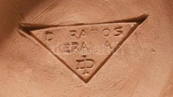 cca 1930 Darabos Kerámia art deco gnóm figura. mázas kerámia, jelzett, hibátlan, m: 17 cm