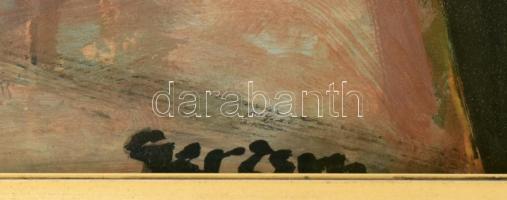 Gerzson Pál (1931-2008): Csendélet. Olaj, farost, jelzett, hátoldalán Képcsarnok Vállalat címkéjével...