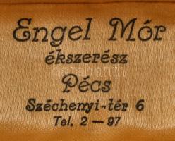 Bicolor arany (Au) karlánc. 14k, jelzett, h: 19,5 cm, Engel Mór ékszerész Pécs feliratos dobozban, n...