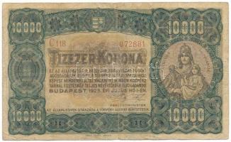 1923. 10000K "C118 072881" "Orell Füssli Zürich" nyomdahely jelöléssel T:F