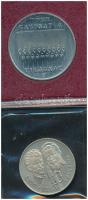 1981. 100Ft "Bulgária 1300 éves" Cu-Ni-Zn eredeti műbőr tokban + 1983. 100Ft Cu-Ni "F...