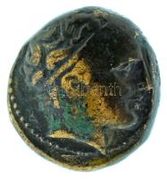 Makedónia Kr.e. 359-336 / II. Philipposz / bronz érme (5,80g) T:XF patina / Macedonia / Philip II 359-336 BC bronze coin "FILIPPOU" Apollo's head / horse to right (5,80g) C:XF patina